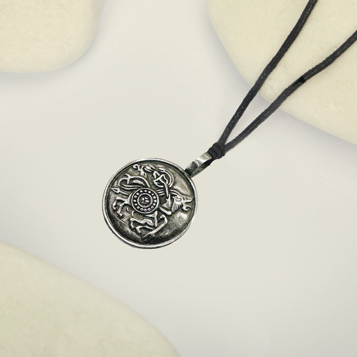 Viking Shield Boss Pewter Pendant