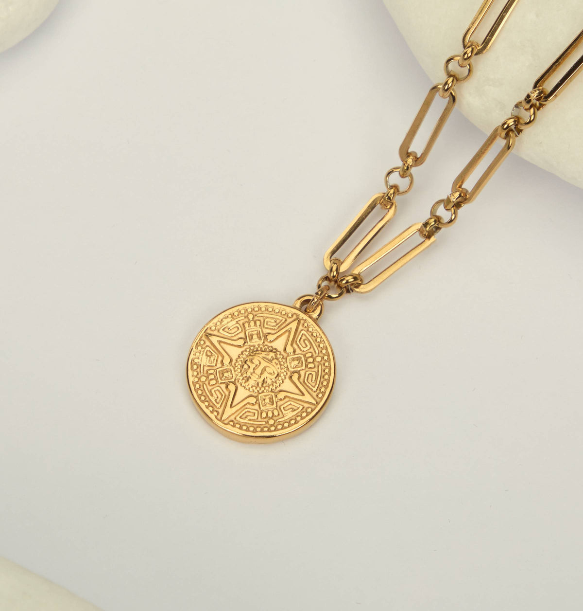 Maya Disc Necklace