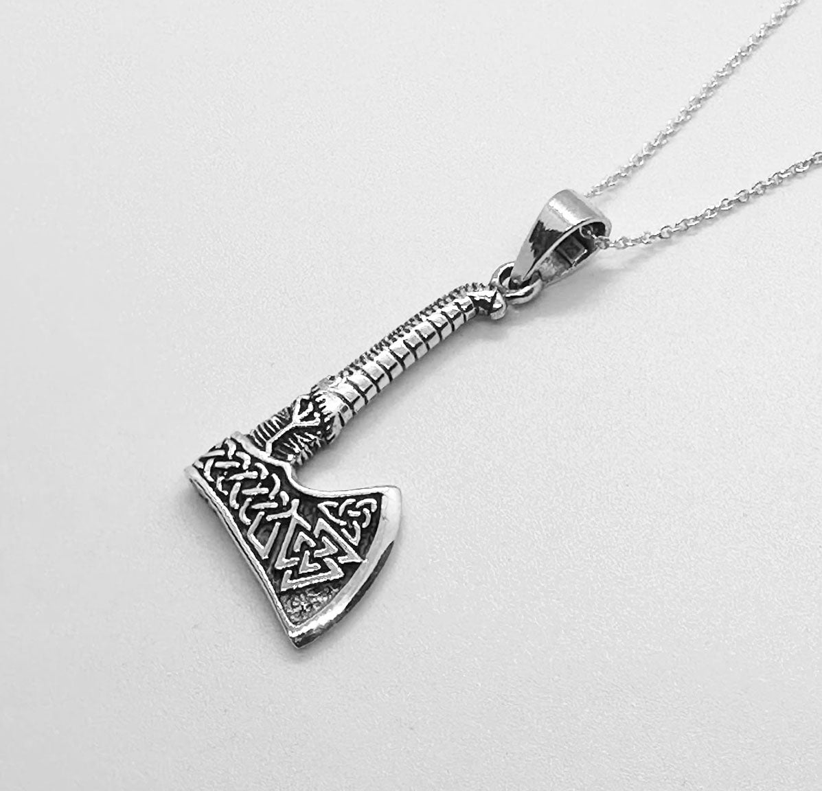 Large Double Sided Viking Axe Pendant