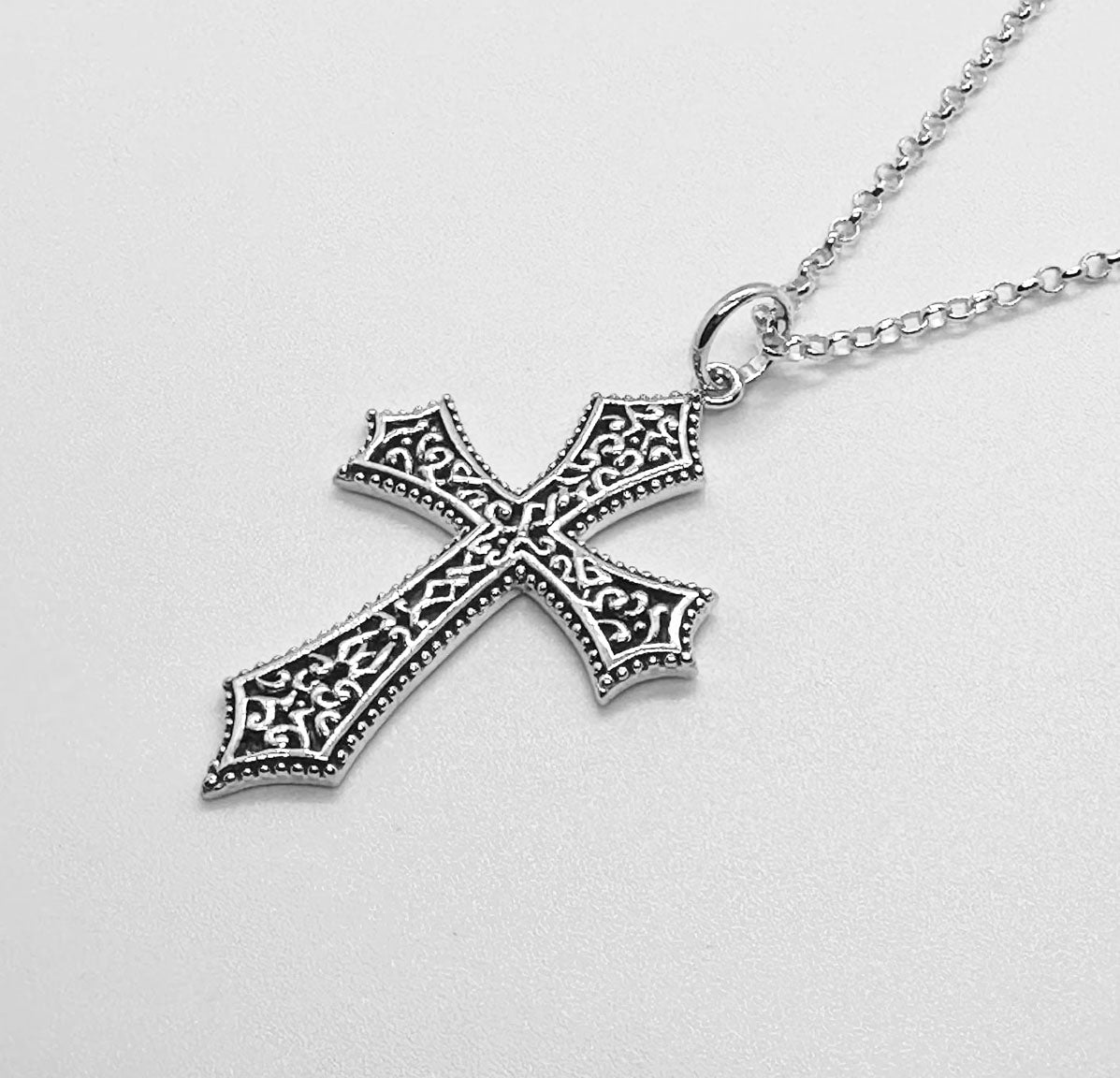 Large Decorative Cross Pendant