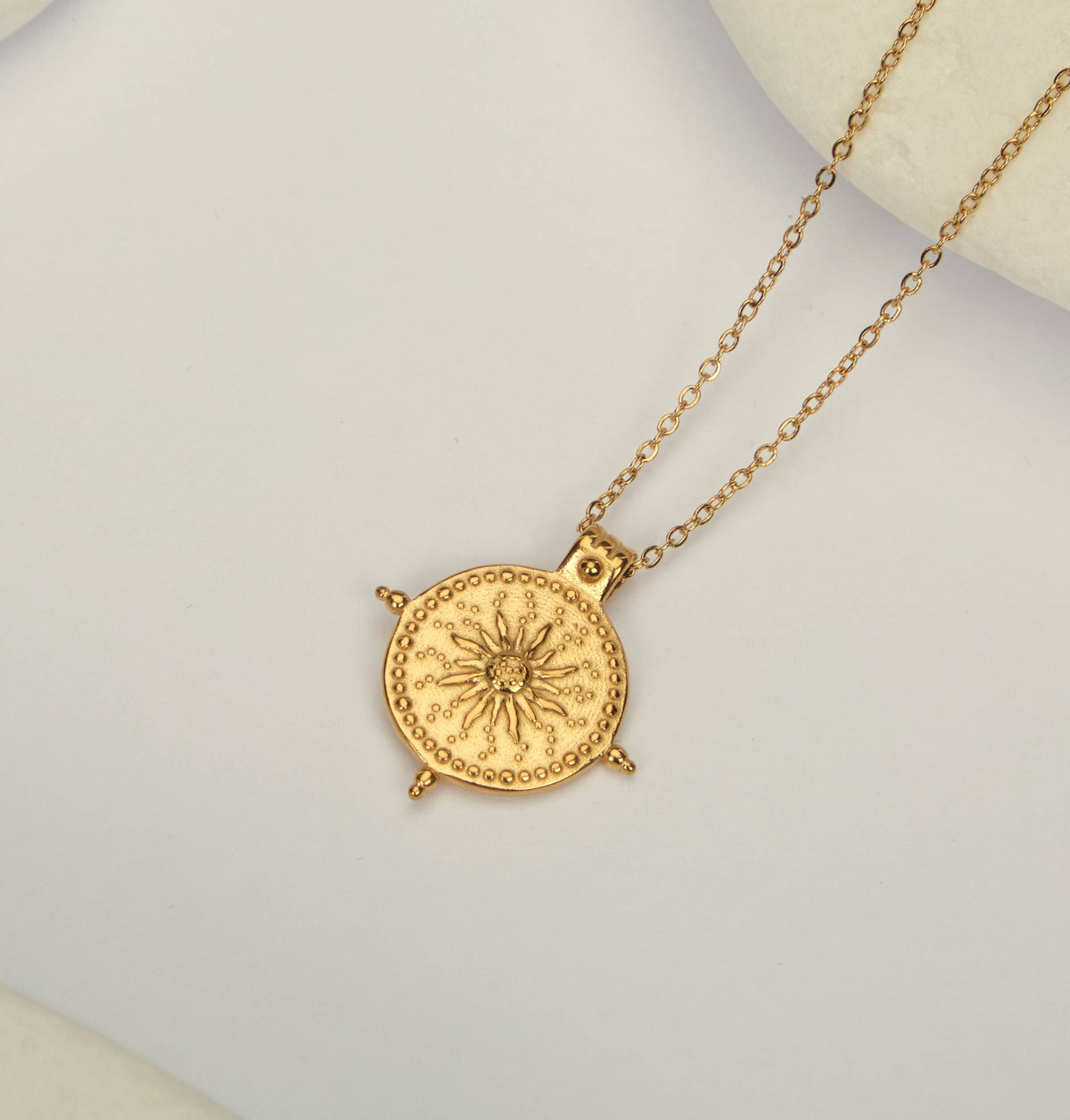 Minoan Sun Disc Necklace